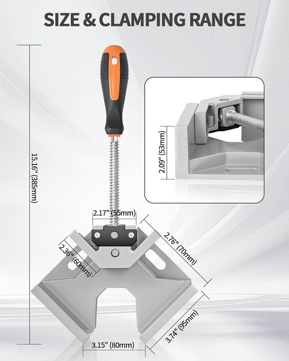 TANYO 90° Corner Clamps, 4-Pack