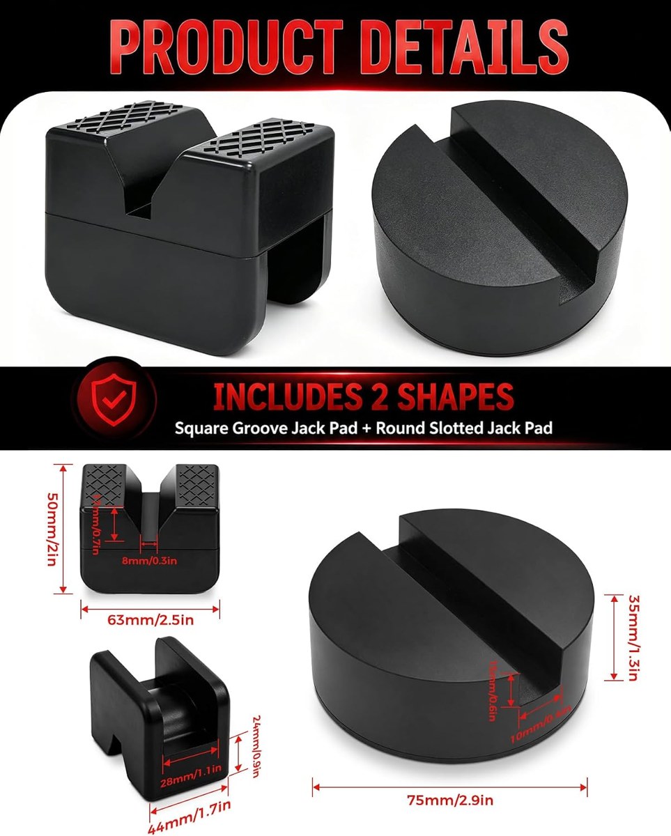 TANYO Jack Stand Pads and Pinch Weld Adapters, 8-Piece