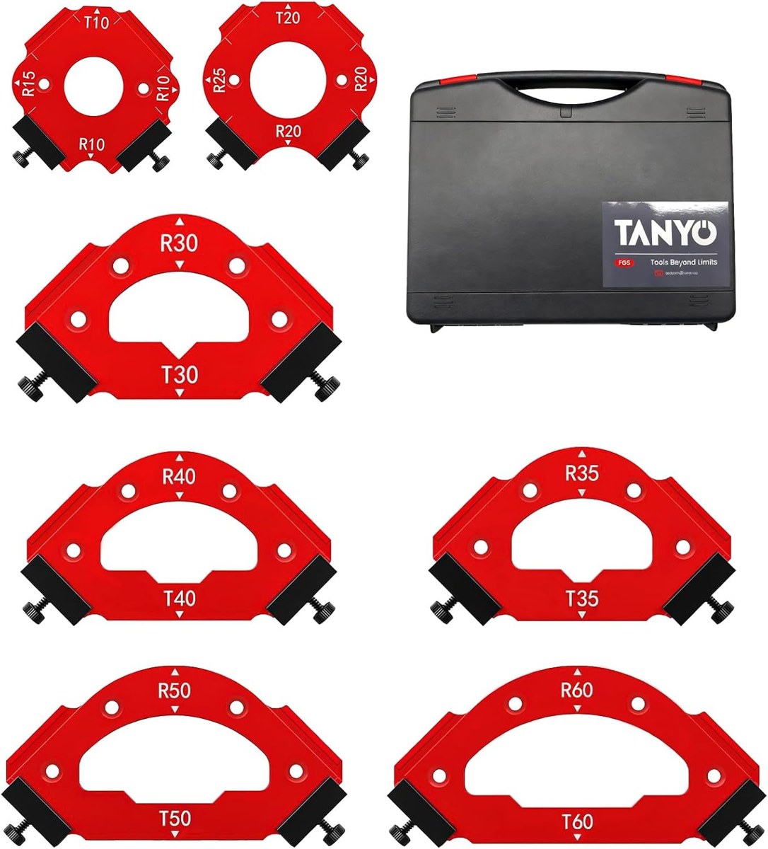 TANYO Router Corner Radius Templates